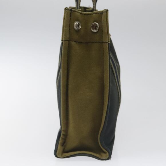 HERMES Fourre Tout PM Hand Bag Canvas Khaki - Picture 3 of 16